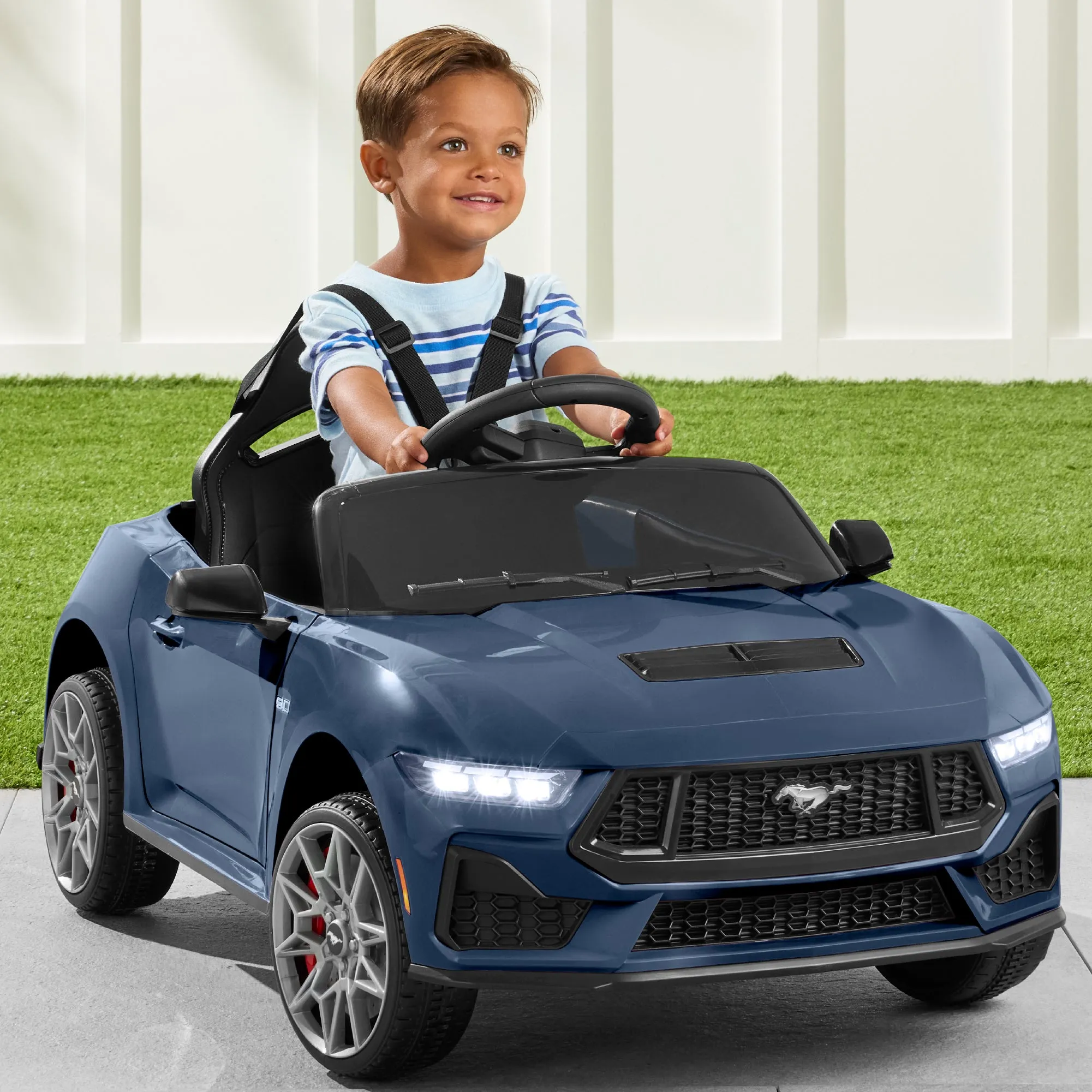 12V Kids Ride-On Car Officially Licensed Ford Mustang w/ Remote, 2 Speeds