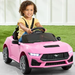 12V Kids Ride-On Car Officially Licensed Ford Mustang w/ Remote, 2 Speeds