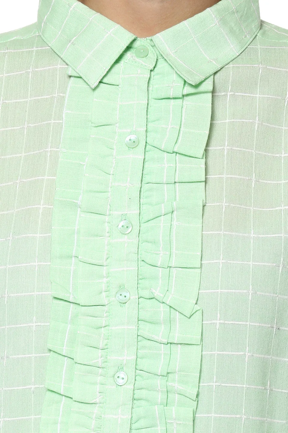 Aqua Checks Casual Tunic