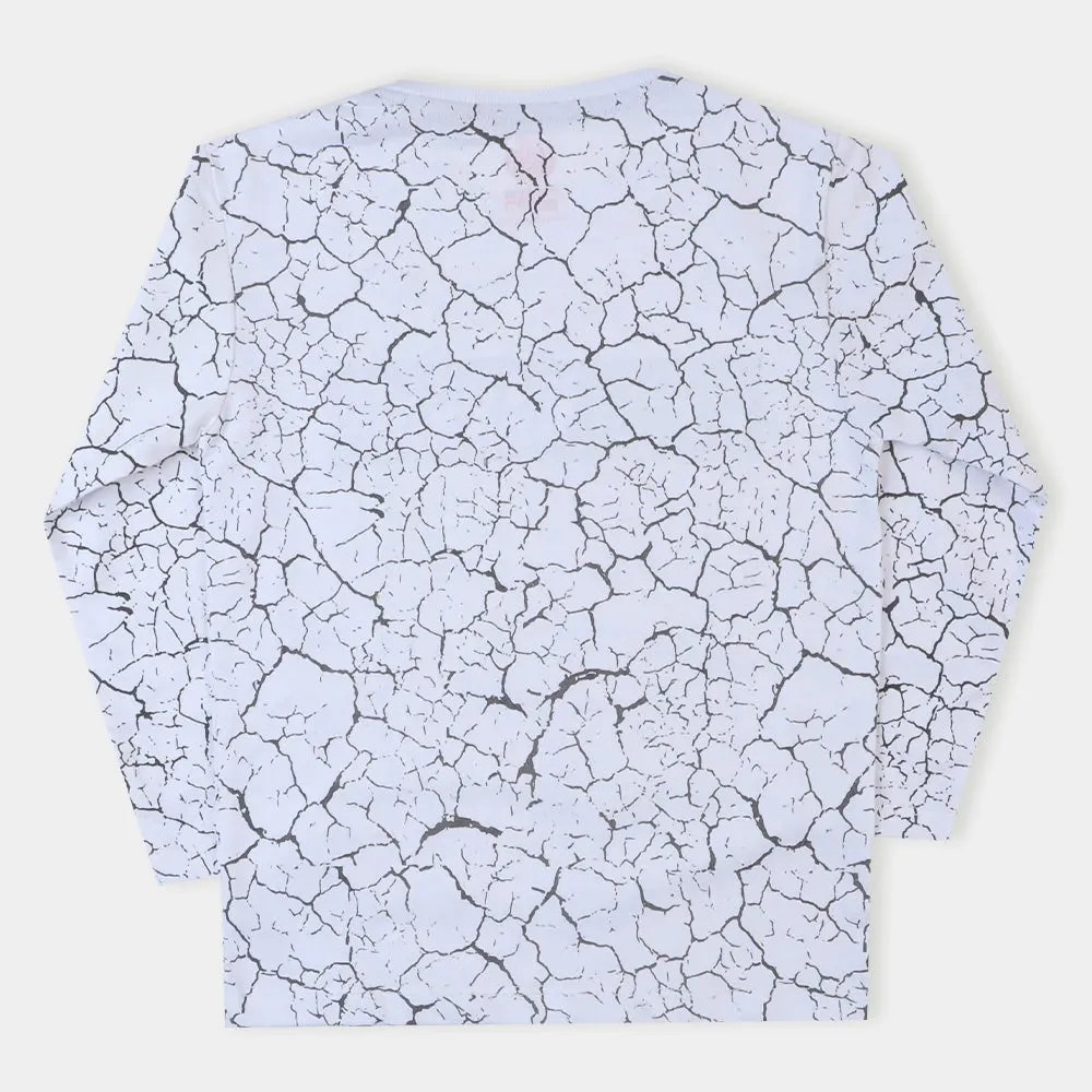 Boys Knitted Night Wear Warrior - White
