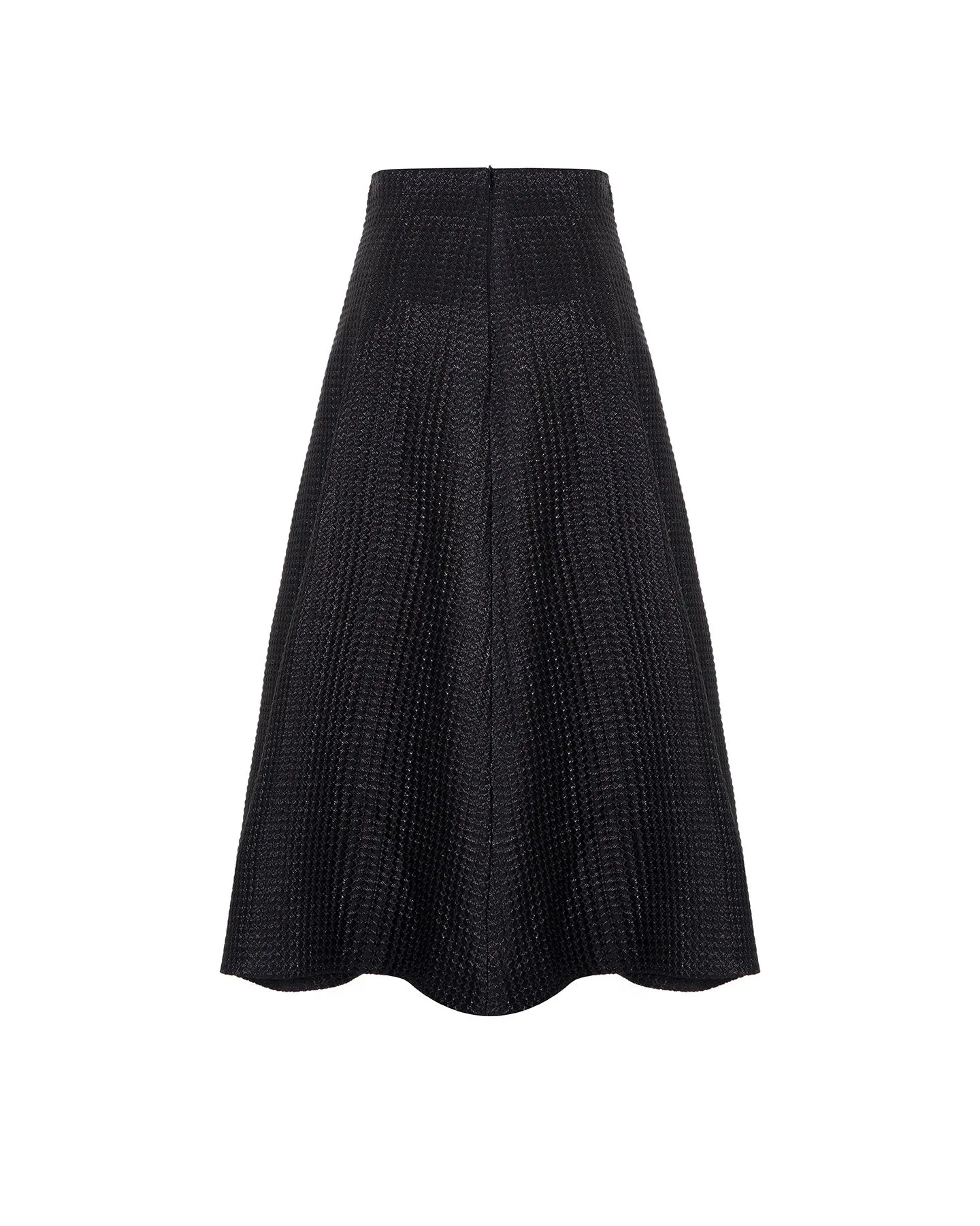 Cleo Jacquard Fluted Midi Skirt