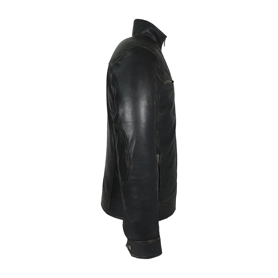Crossroads Motorcycle Men's Sheep Leather Jacket