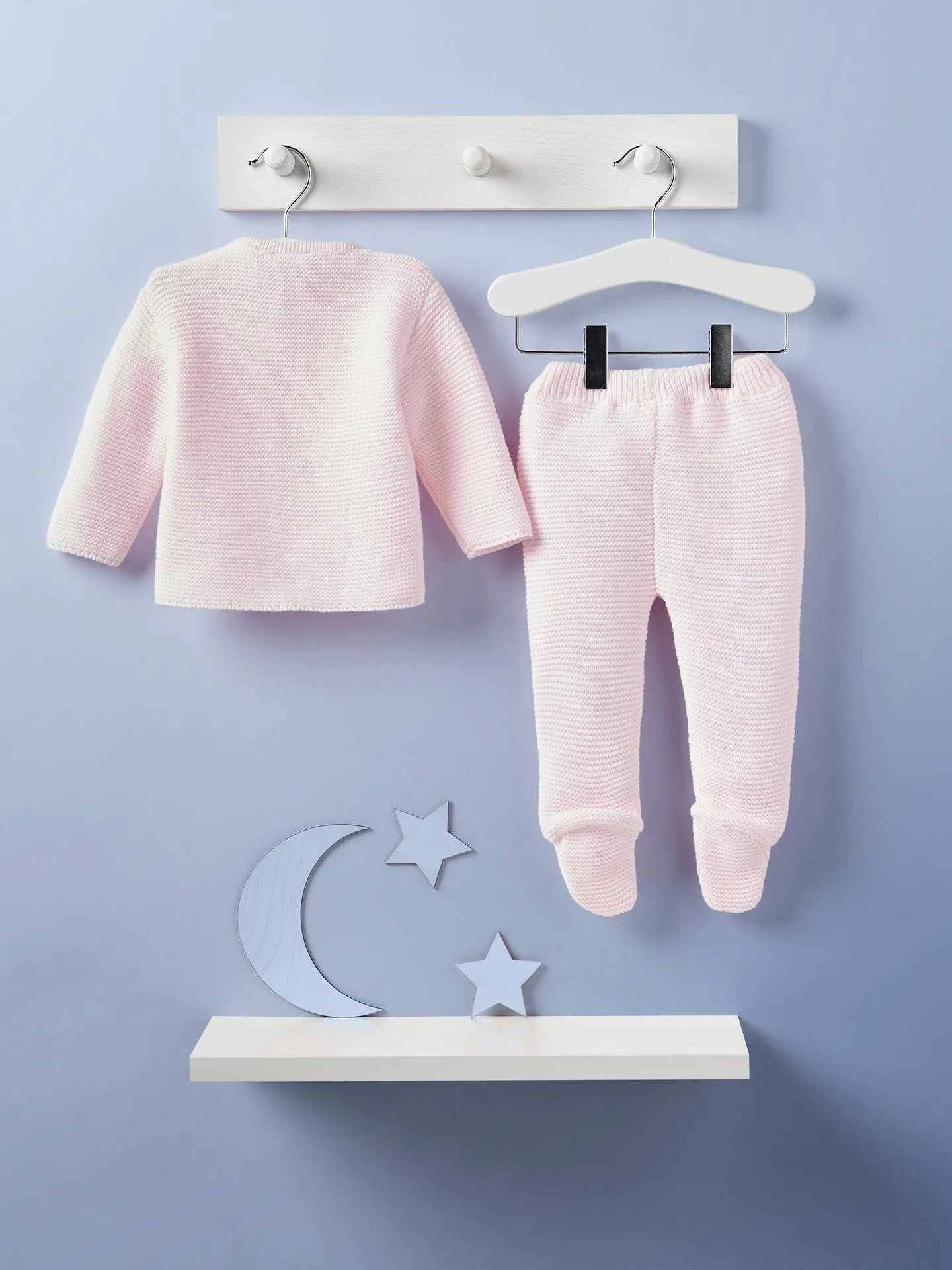 Dandelion Pink Pom Pom Knitted Set