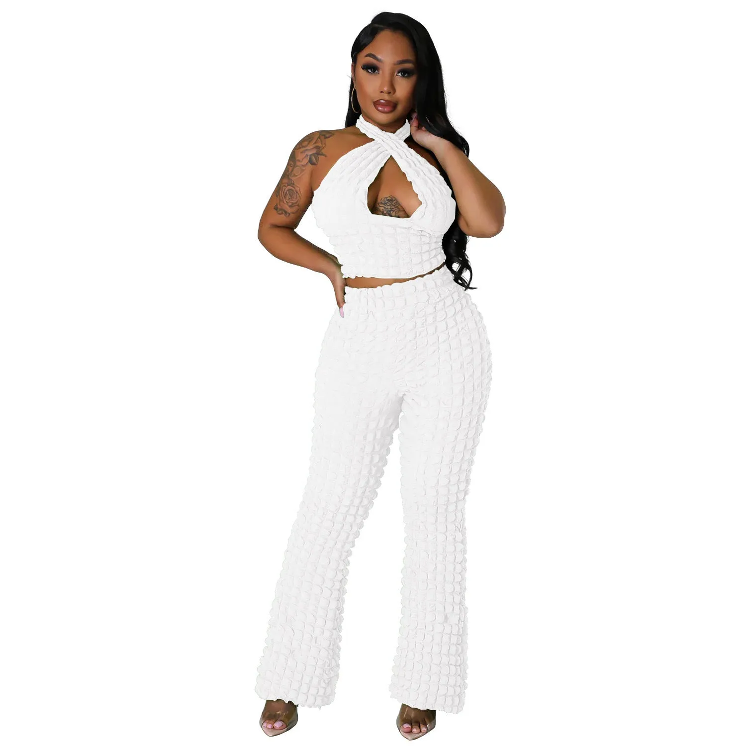Fashion casual sexy two-piece set AY2897