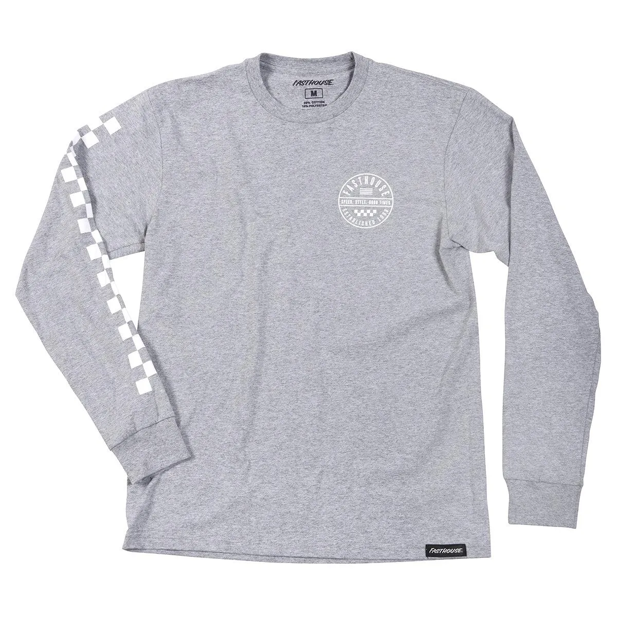 Fasthouse Statement Long Sleeve Tee - Heather Gray