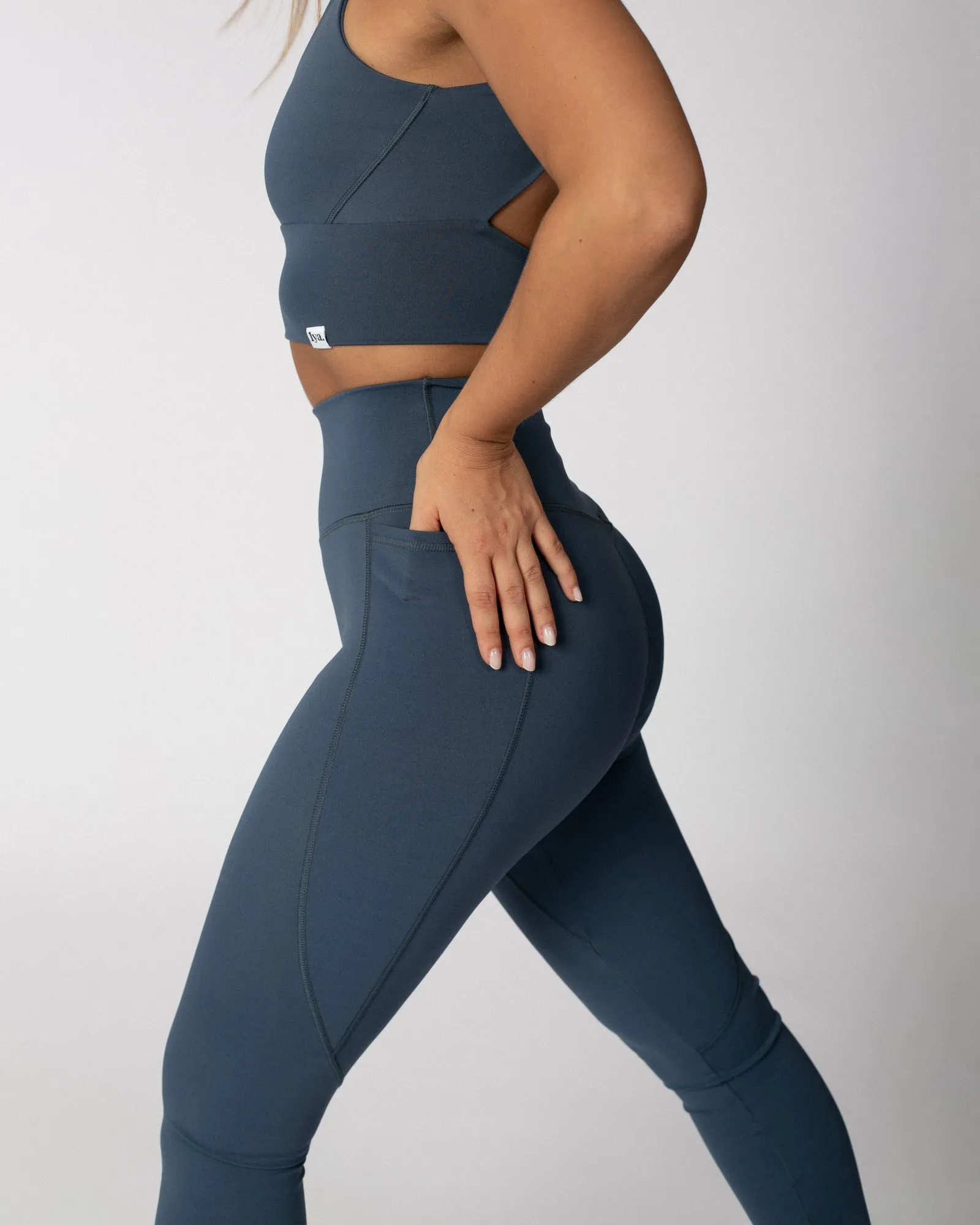 Lynx Leggings - Steel Blue