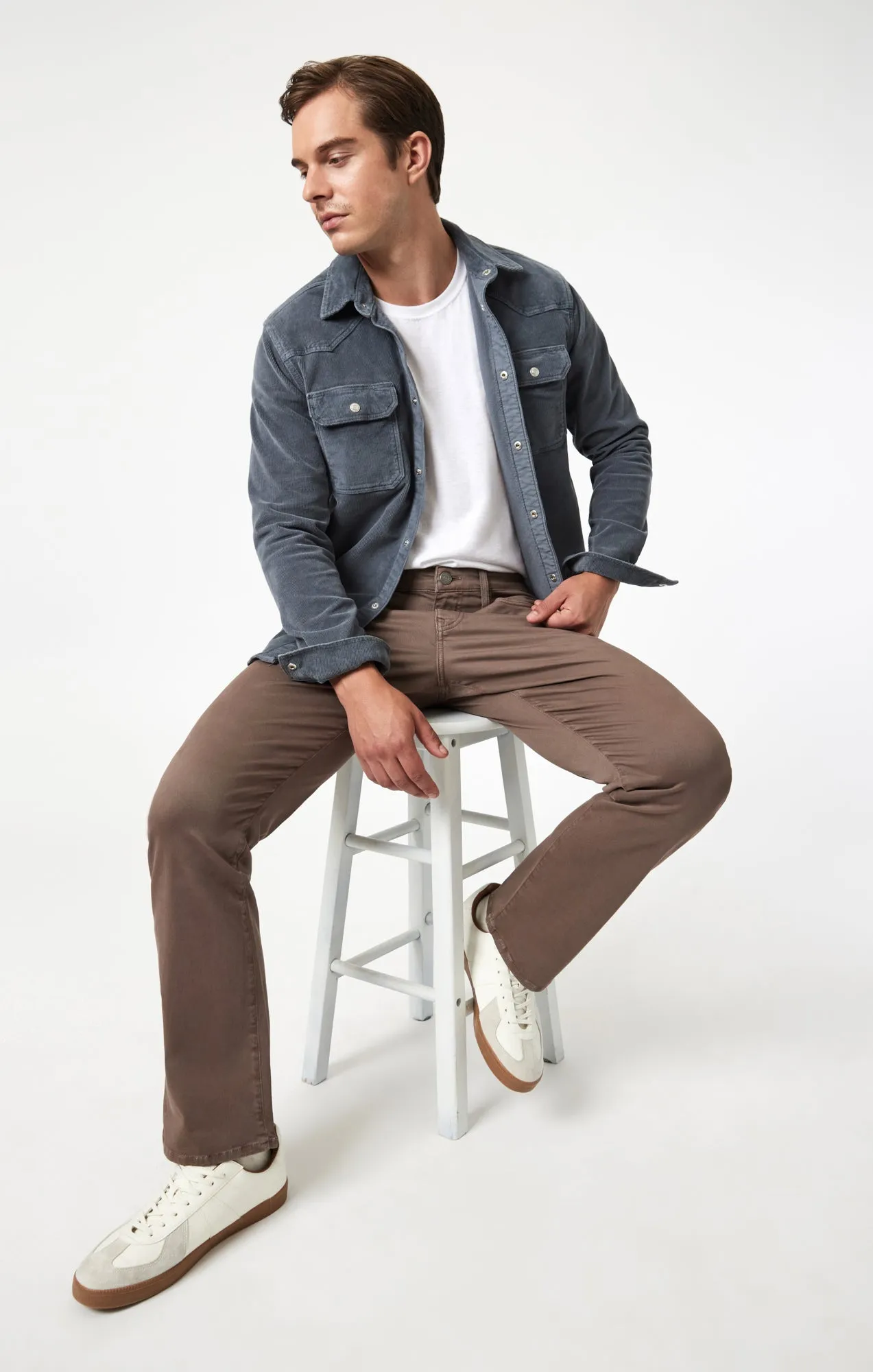 MATT RELAXED STRAIGHT LEG IN BROWN CASUAL TWILL
