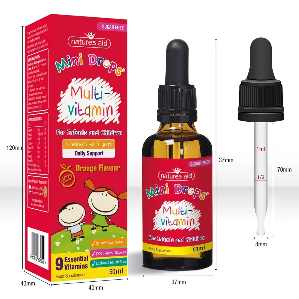 Natures Aid Mini Drops Multivitamin 50ml