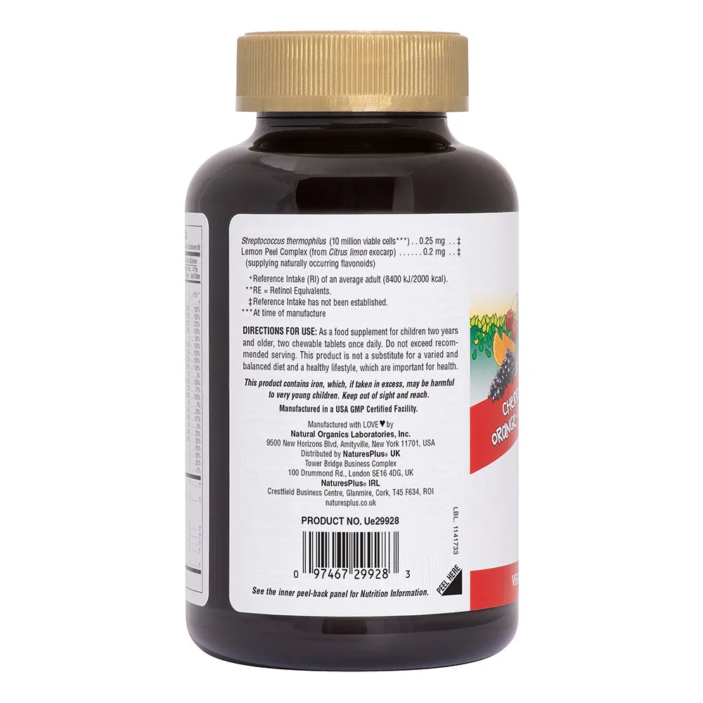 Natures Plus Animal Parade Gold  Assorted 120 Chewable Tablets