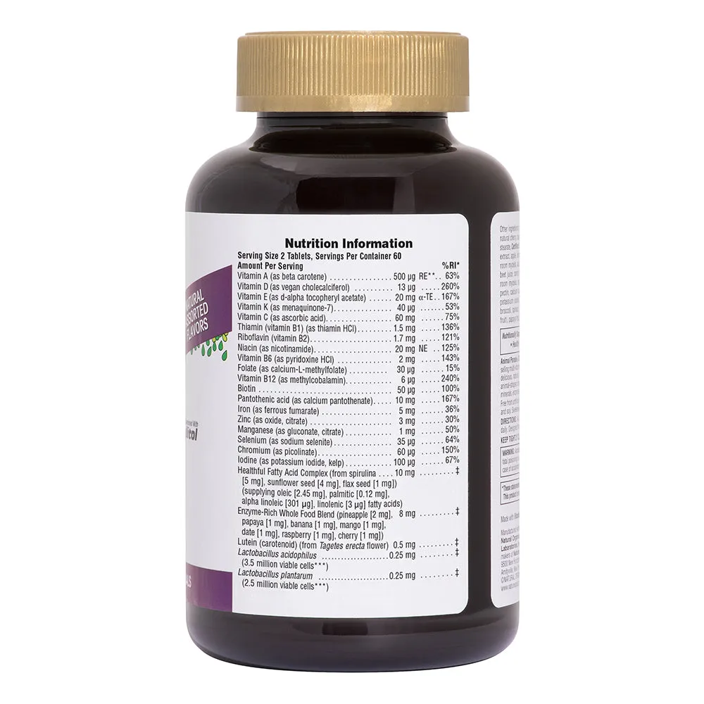 Natures Plus Animal Parade Gold  Assorted 120 Chewable Tablets