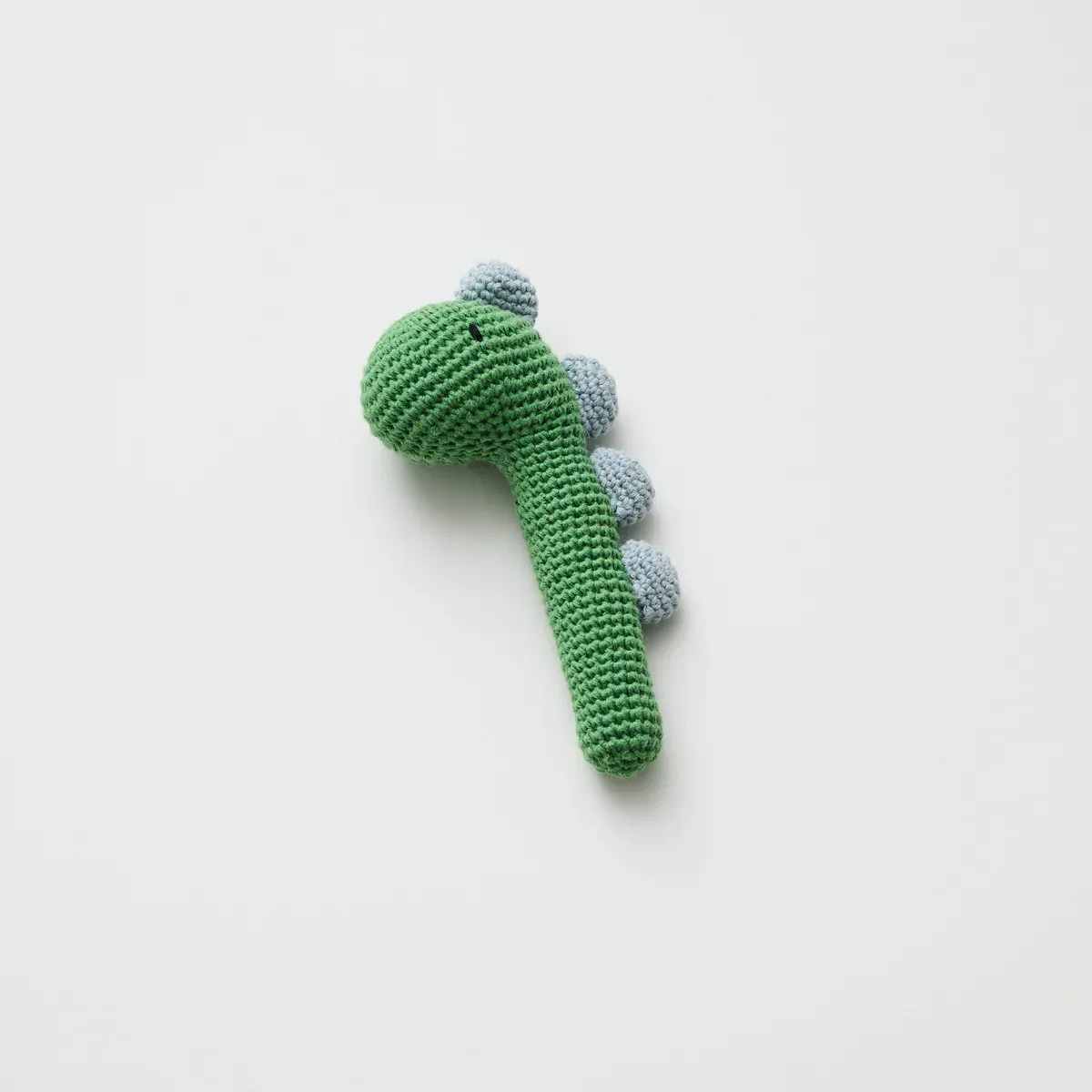 Organic Crochet Rattle - Dinosaur