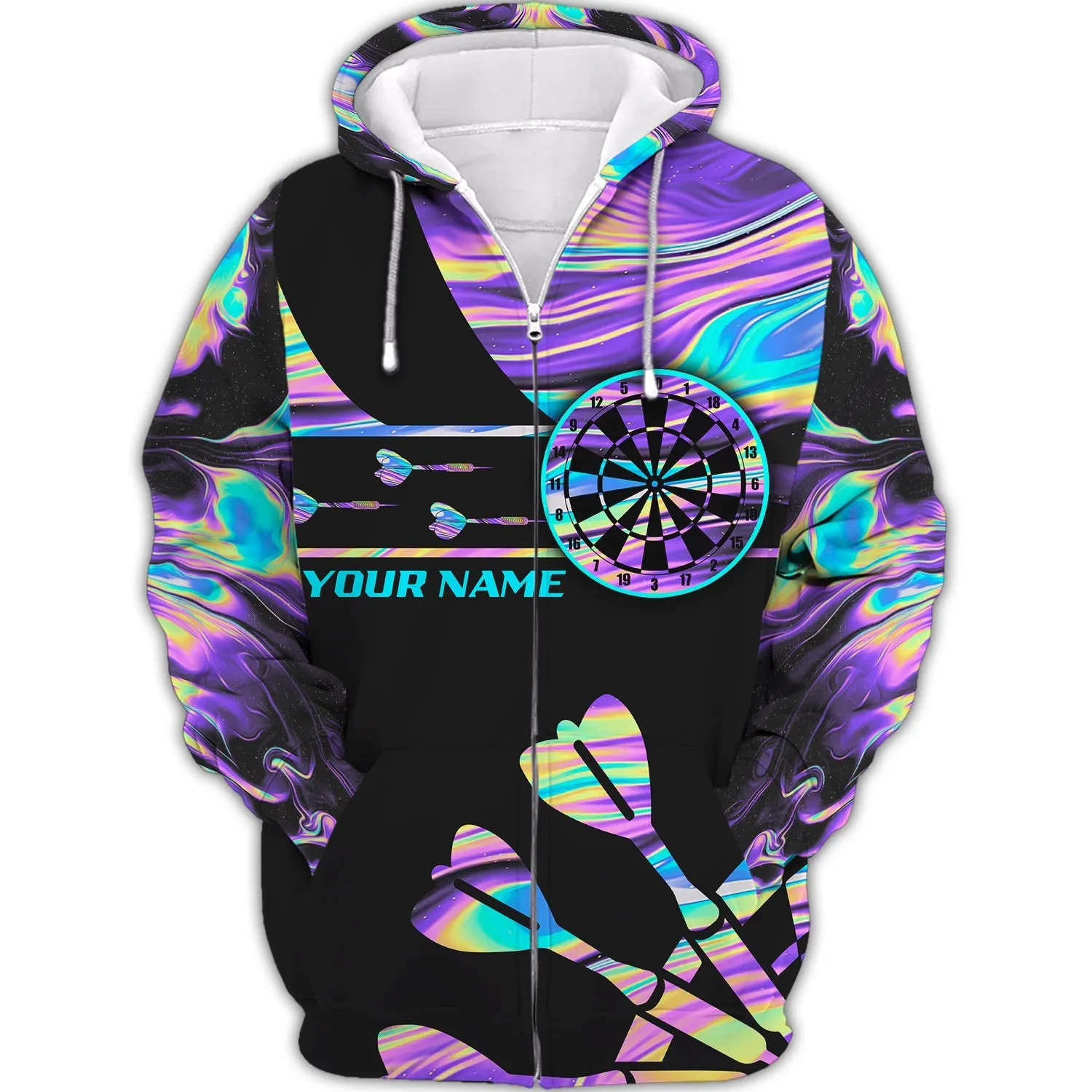 Personalized Name You Don't Have To Be A Beer, Drinker To Play Darts But It Helps 3D Printed Sweatshirt Shirts