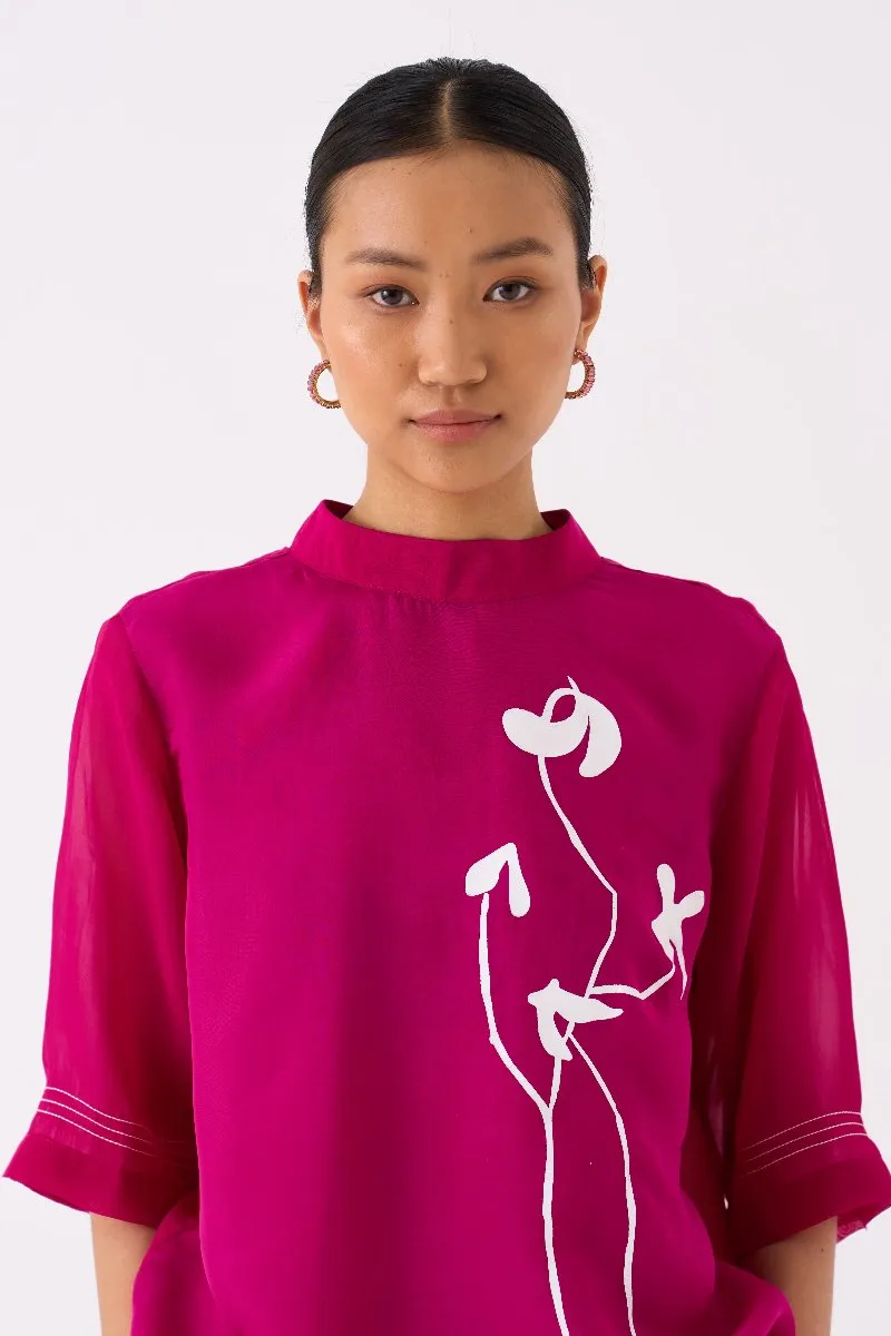 Poppy Top Co ord Fuschia