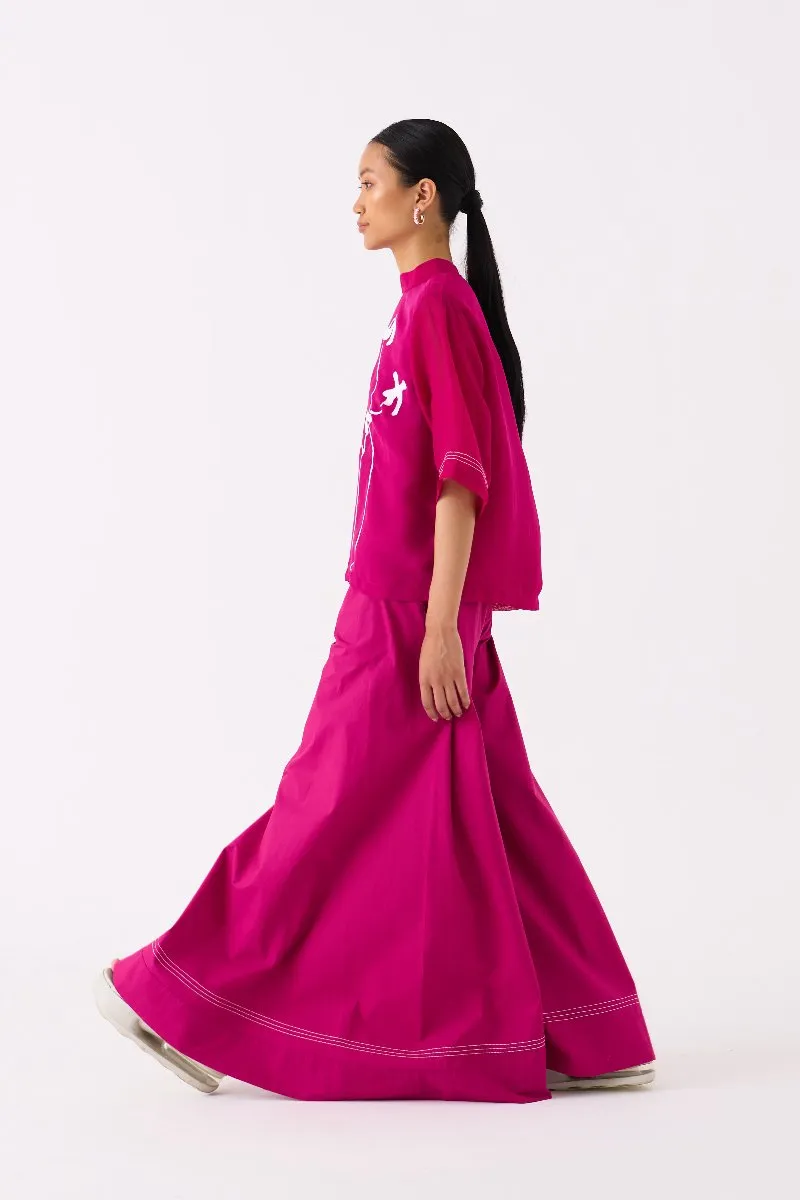 Poppy Top Co ord Fuschia