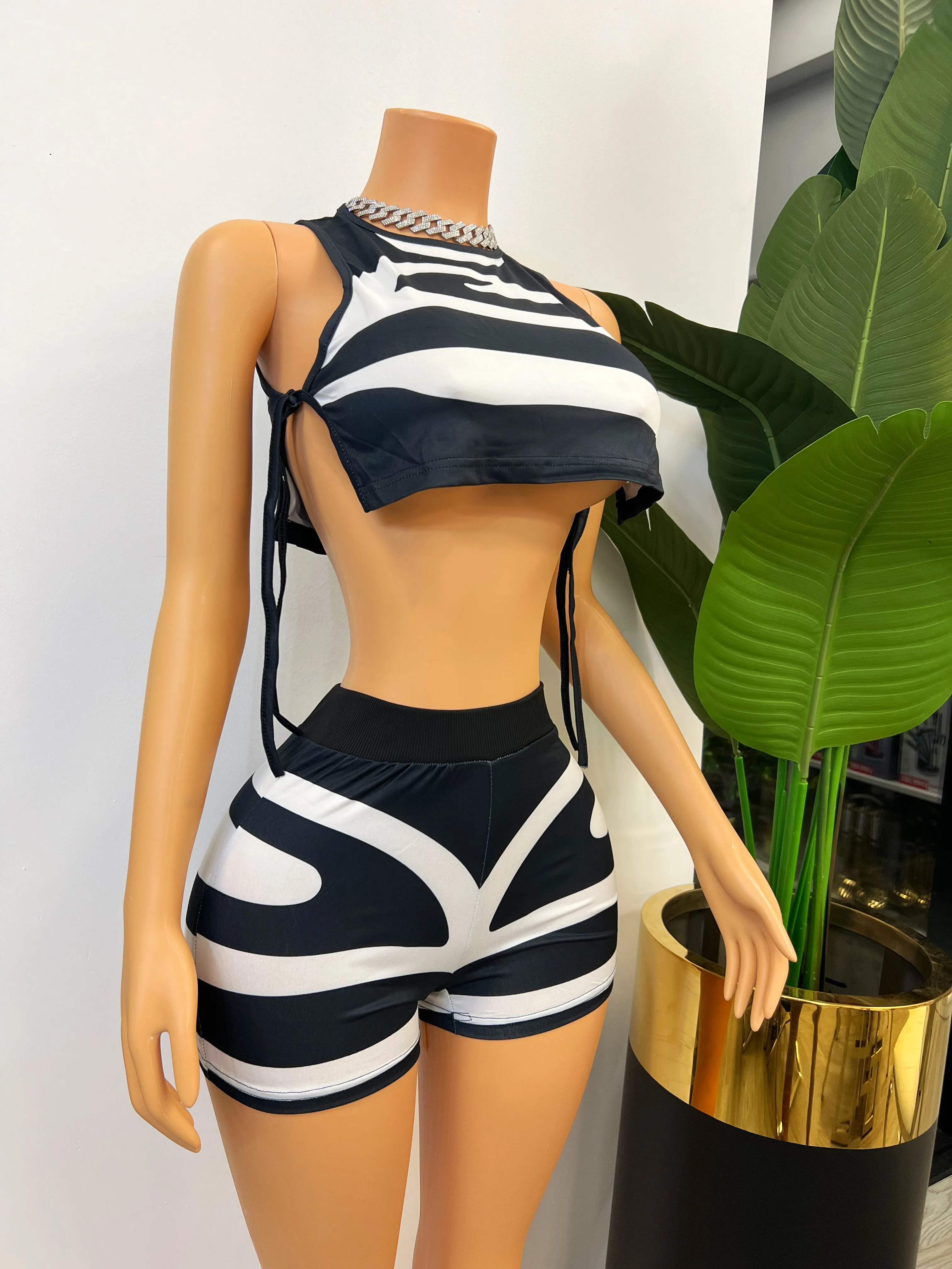Seaside Black Two Piece