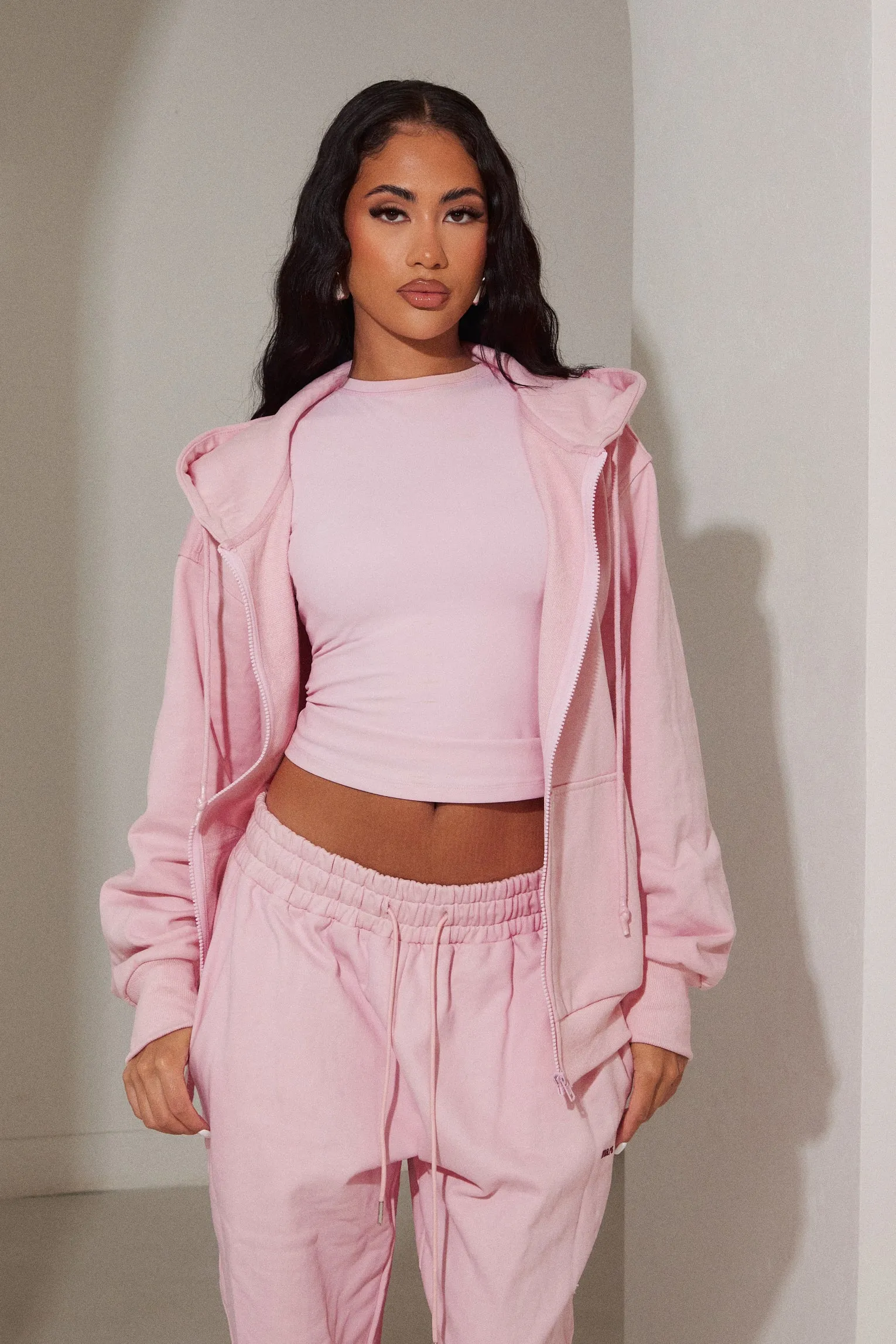 The basic jersey jacket - Pink