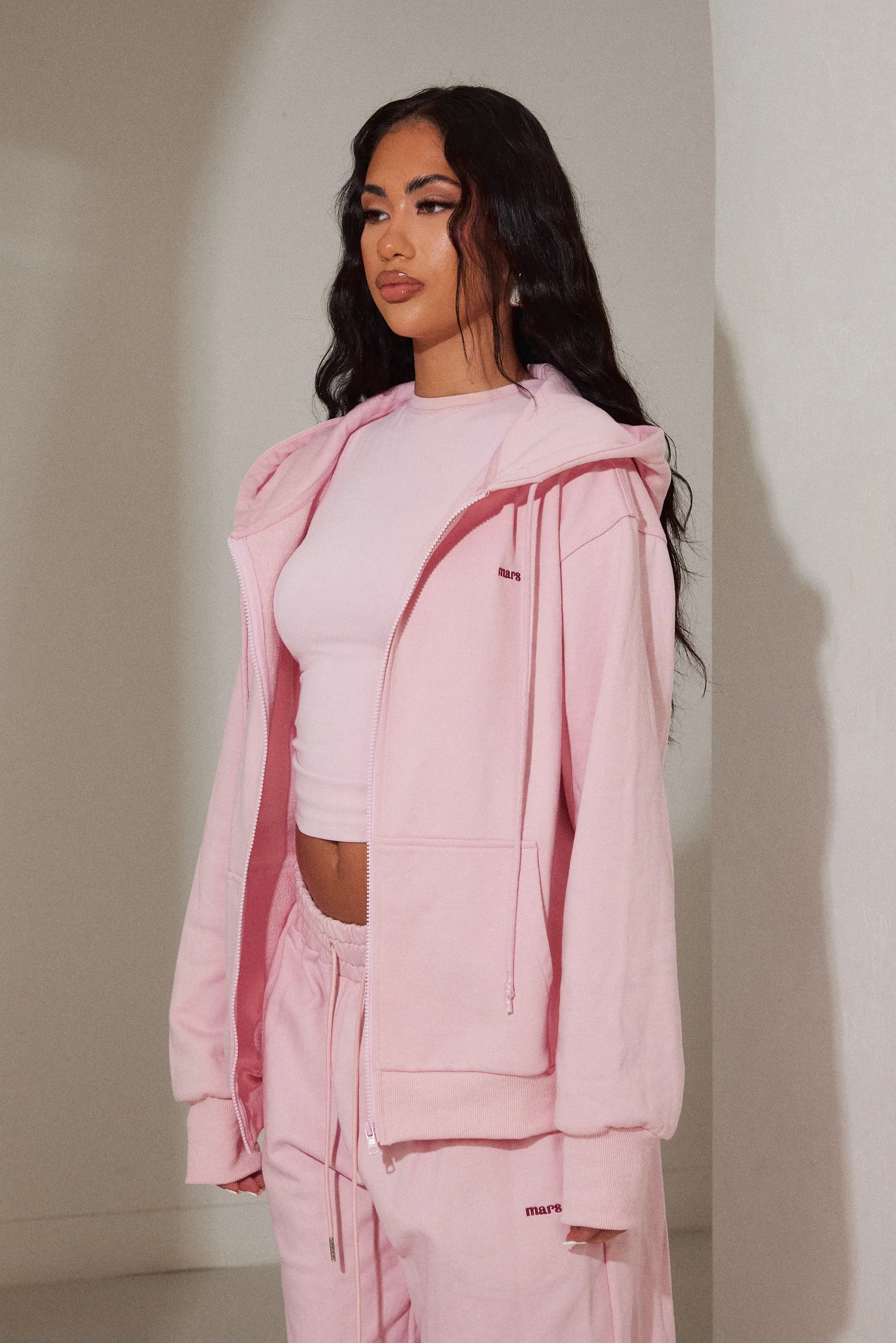 The basic jersey jacket - Pink