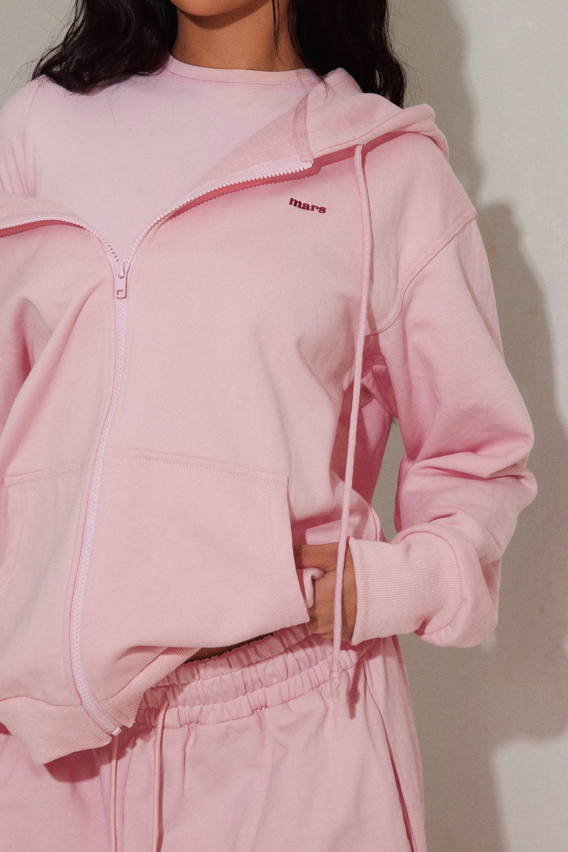 The basic jersey jacket - Pink