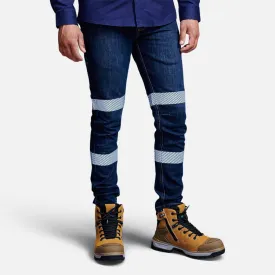 Urban Coolmax Stretch Slim Reflective Denim Work Jeans - K53007