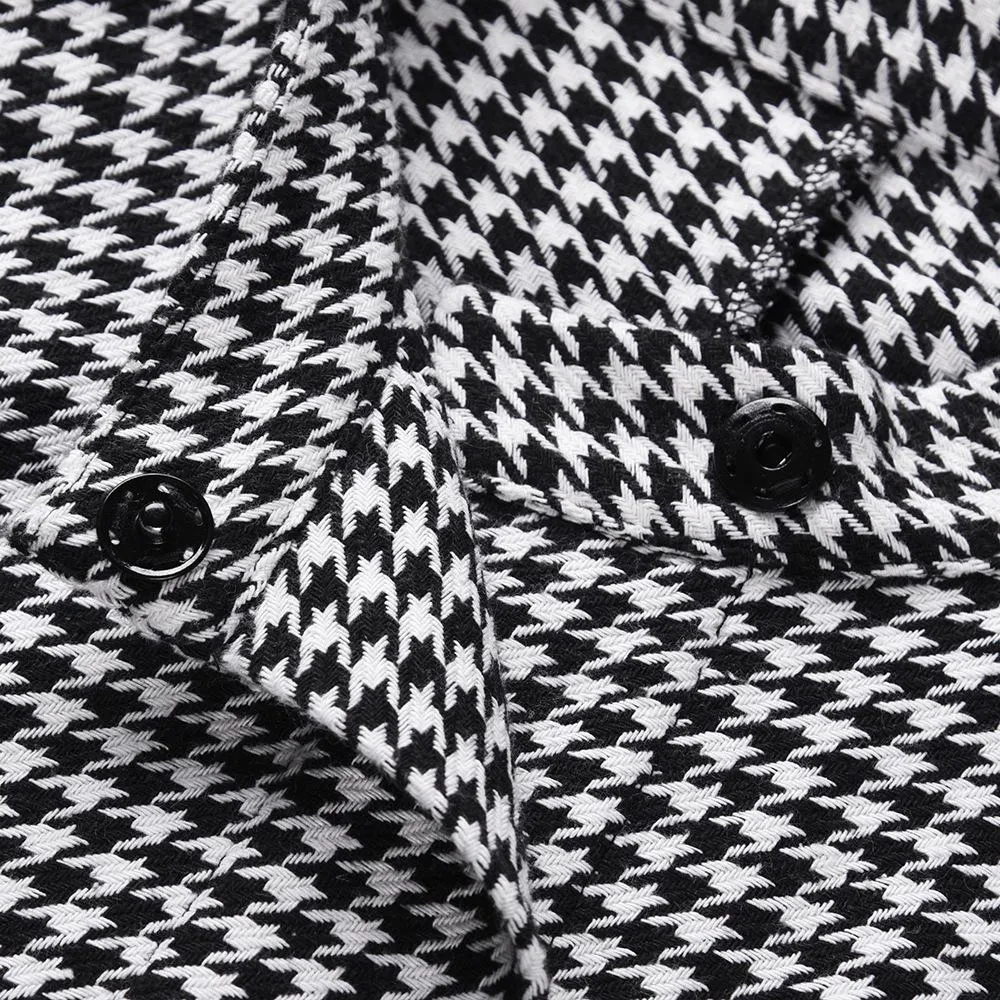 Women plaid bowknot strap long sleeve cape coat