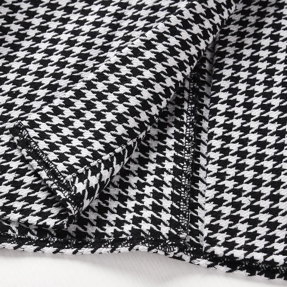 Women plaid bowknot strap long sleeve cape coat